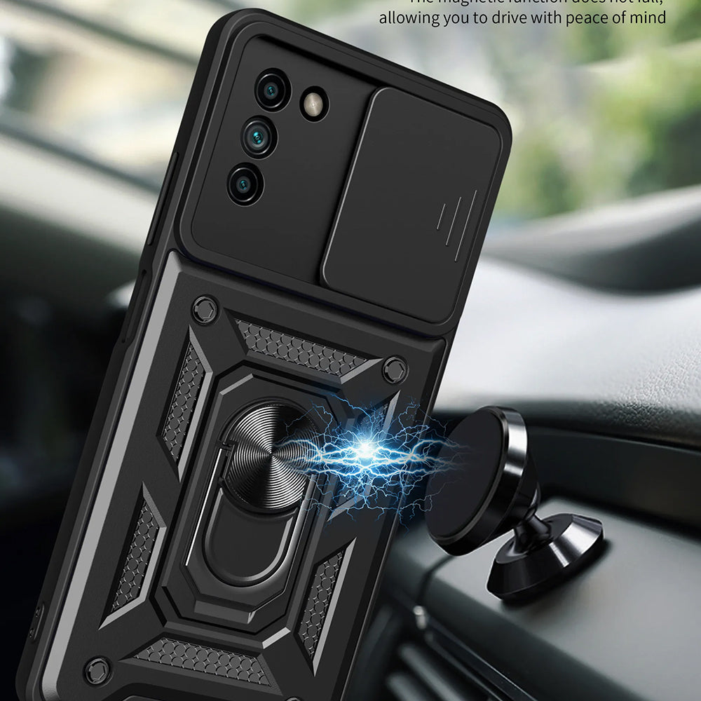 Hoes voor Nokia G21 / G11, Techsuit, CamShield, Zwart