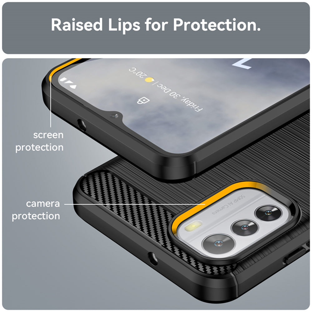 Hoes voor Nokia G42, Techsuit, Carbon, Zwart