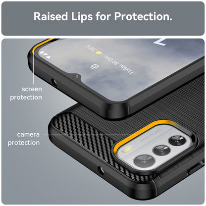Hoes voor Nokia G42, Techsuit, Carbon, Zwart