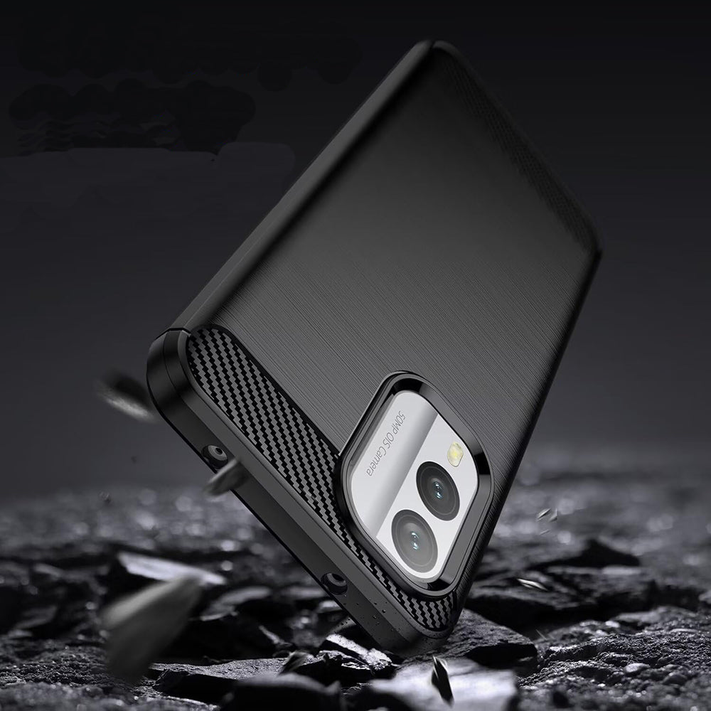 Hoesje voor Nokia X30, Techsuit, Carbon, Zwart