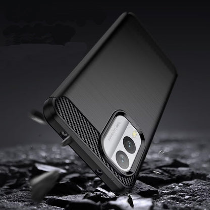 Hoesje voor Nokia X30, Techsuit, Carbon, Zwart