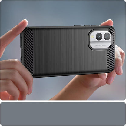 Hoesje voor Nokia X30, Techsuit, Carbon, Zwart
