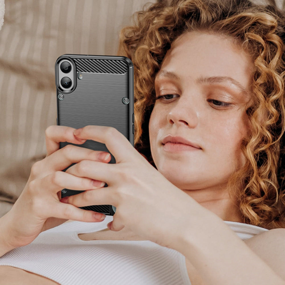 Hoes voor Nothing CMF Phone 1, Techsuit, Carbon, Zwart