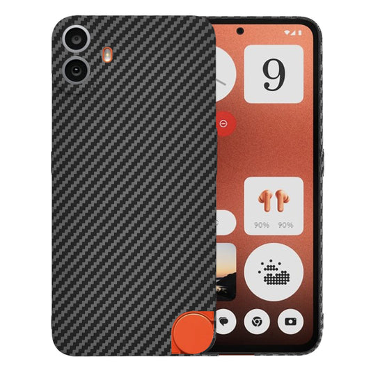 Hoes voor Nothing CMF Phone 1, Techsuit, Carbonite FiberShell, Zwart