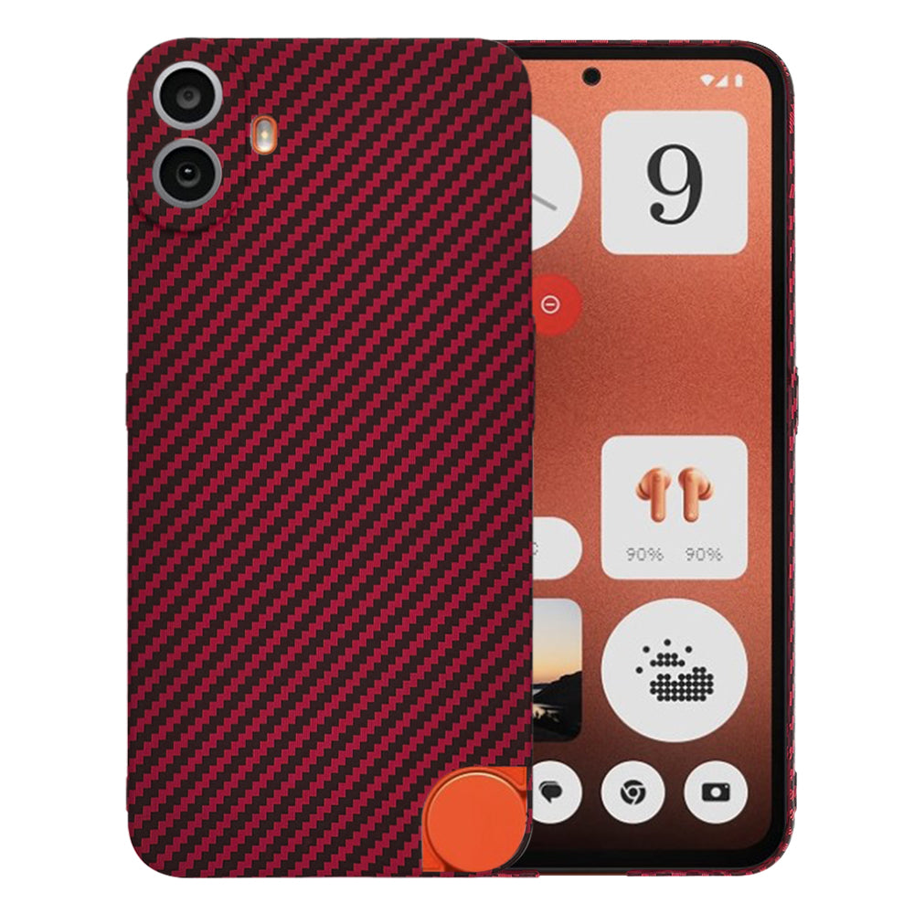 Hoes voor Nothing CMF Phone 1, Techsuit, Carbonite FiberShell, Rood