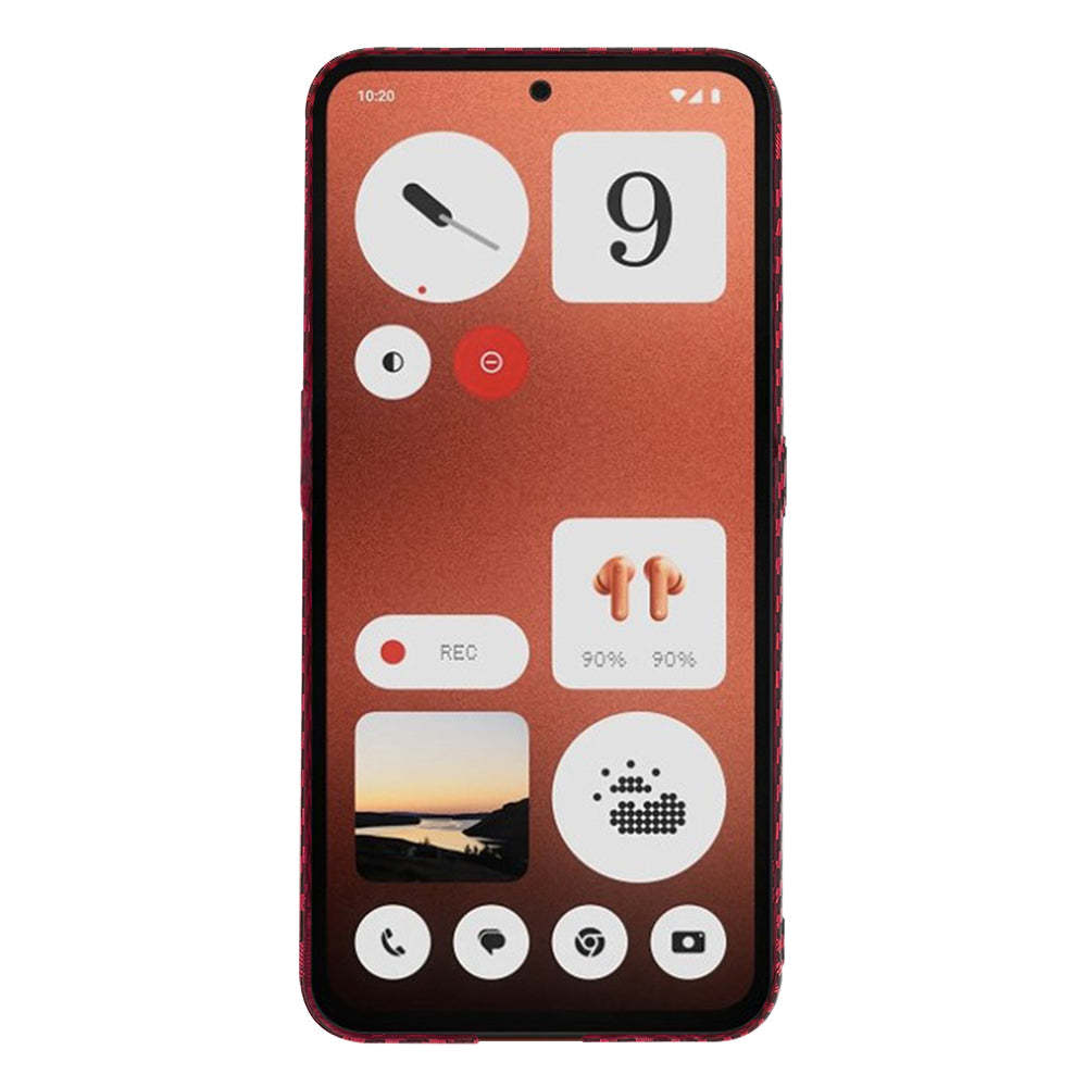 Hoes voor Nothing CMF Phone 1, Techsuit, Carbonite FiberShell, Rood