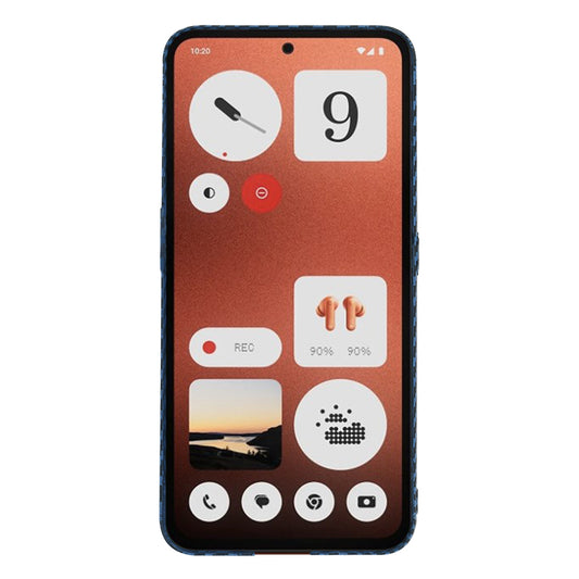 Hoes voor Nothing CMF Phone 1, Techsuit, Carbonite FiberShell, Turkoois