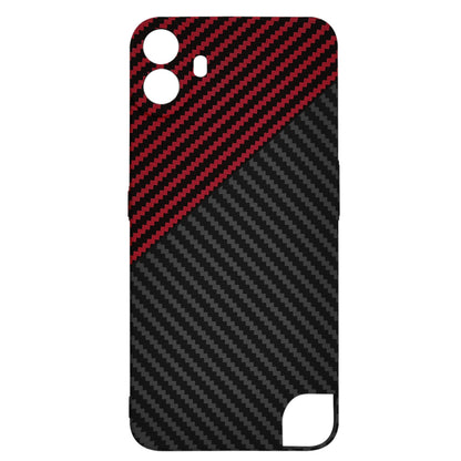 Hoes voor Nothing CMF Phone 1, Techsuit, Carbonite FiberShell, Zwart Rood