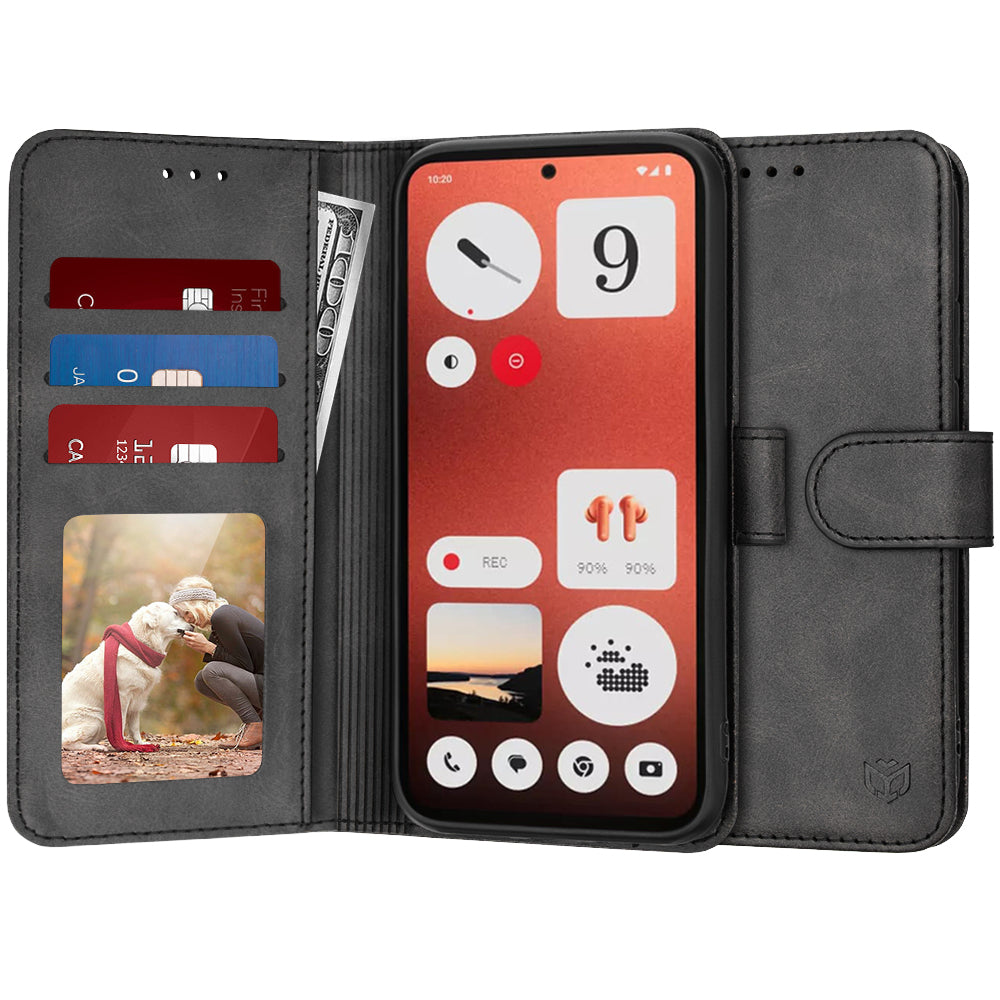 Hoes voor Nothing CMF Phone 1, Techsuit, Diary Book, Zwart