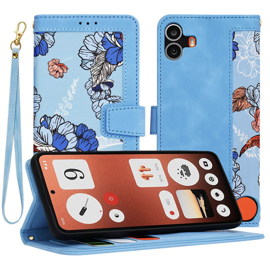 Hoes voor Nothing CMF Phone 1, Techsuit, FlipCraft, Blauw