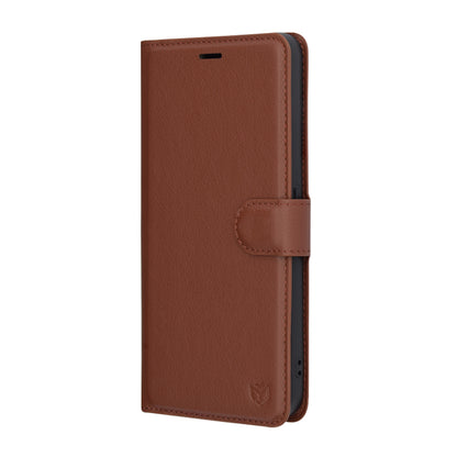 Hoes voor Nothing CMF Phone 1, Techsuit, Leather Folio, Bruin
