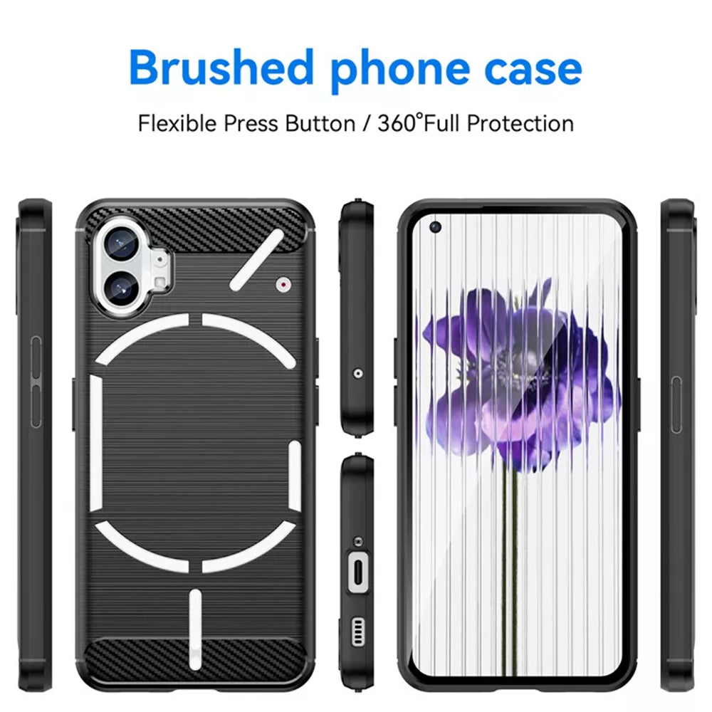Hoes voor Nothing Phone (1), Techsuit, Carbon, Zwart