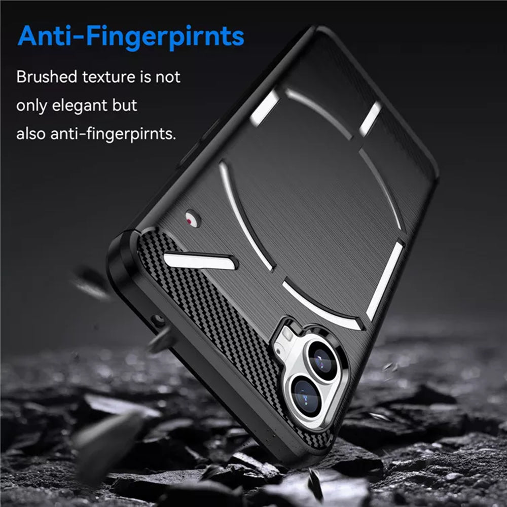 Hoes voor Nothing Phone (1), Techsuit, Carbon, Zwart