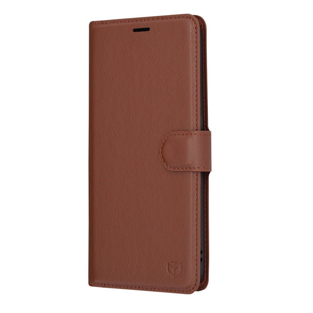 Hoes voor Nothing Phone (2), Techsuit, Leather Folio, Bruin