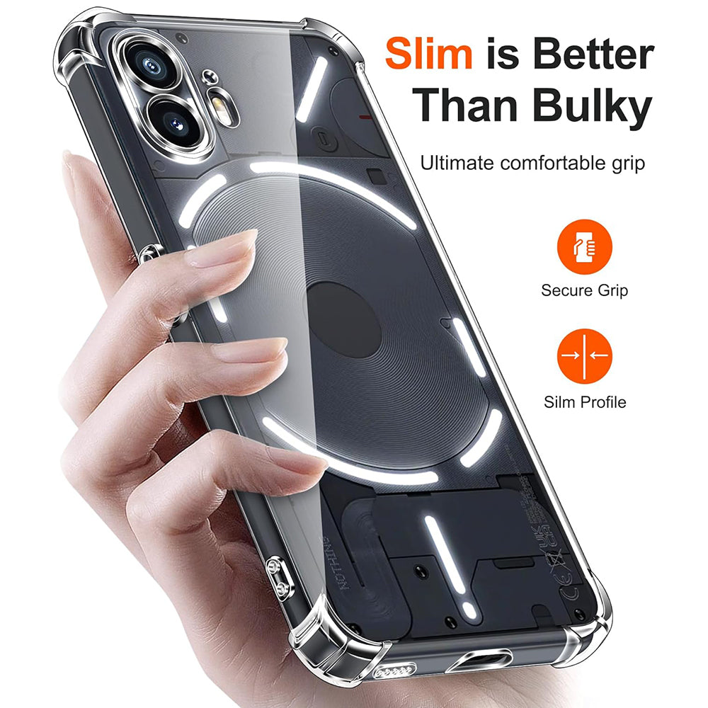 Hoes voor Nothing Phone (2), Techsuit, Schokbestendig Transparant, Helder