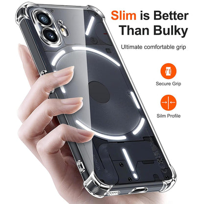 Hoes voor Nothing Phone (2), Techsuit, Schokbestendig Transparant, Helder