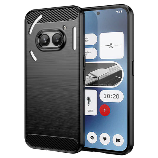 Hoes voor Nothing Phone (2a) Plus / Phone (2a), Techsuit, Carbon, Zwart