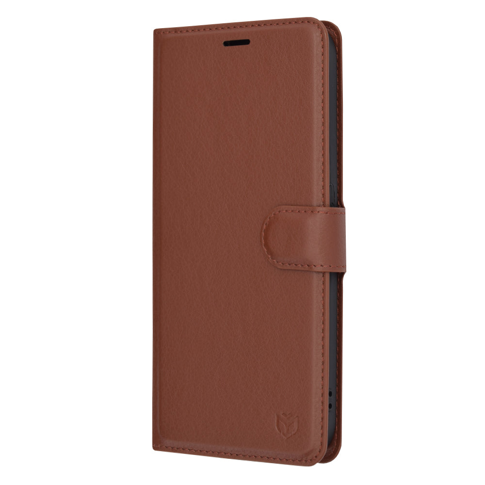Hoes voor Nothing Phone (2a) Plus / Phone (2a), Techsuit, Lederen Folio, Bruin