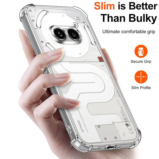 Hoes voor Nothing Phone (2a) Plus / Phone (2a), Techsuit, Schokbestendig Helder, Transparant
