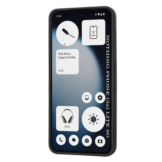Hoes voor Nothing Phone (3a) Lite, Techsuit, SoftFlex, Zwart