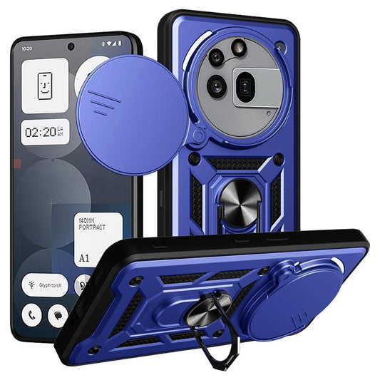 Hoes voor Nothing Phone (3a) Pro, Techsuit, CamShield, Blauw