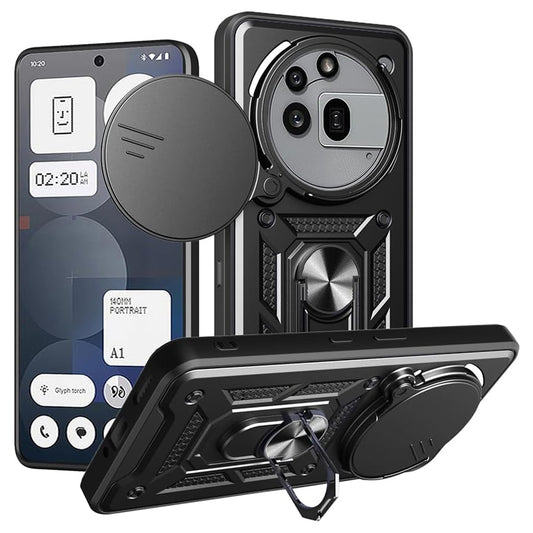 Hoes voor Nothing Phone (3a) Pro, Techsuit, CamShield, Zwart
