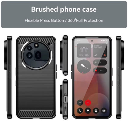 Hoes voor Nothing Phone (3a) Pro, Techsuit, Carbon, Blauw
