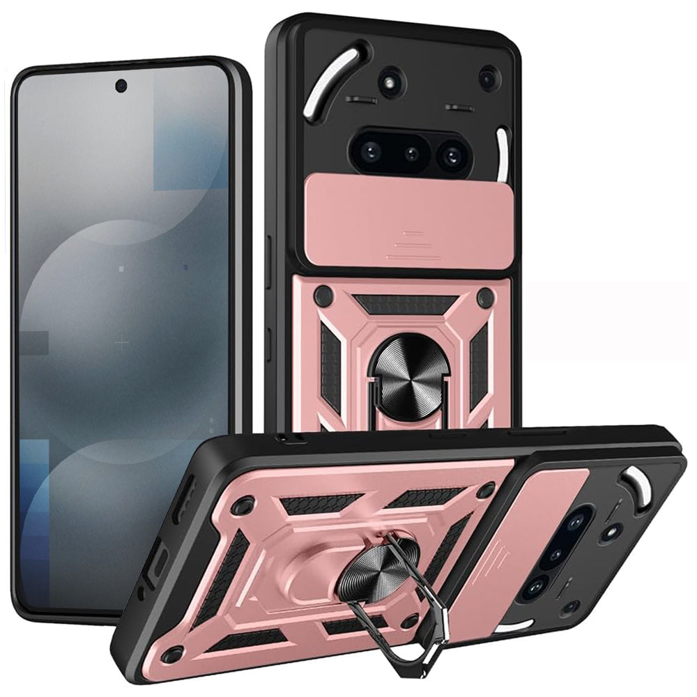Hoes voor Nothing Phone (3a), Techsuit, CamShield, Roze