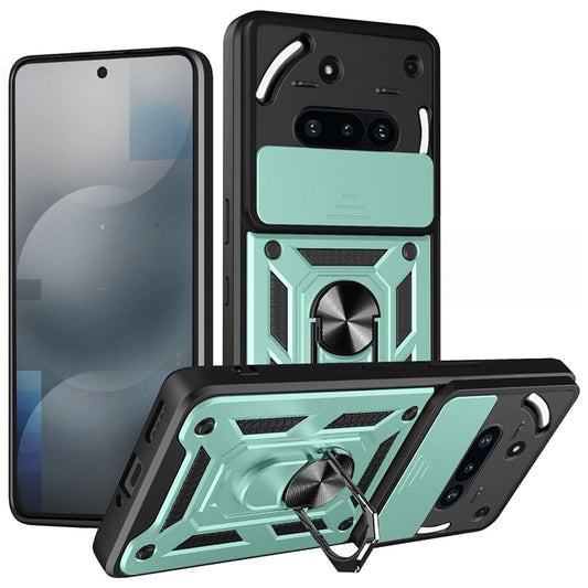 Hoes voor Nothing Phone (3a), Techsuit, CamShield, Groen