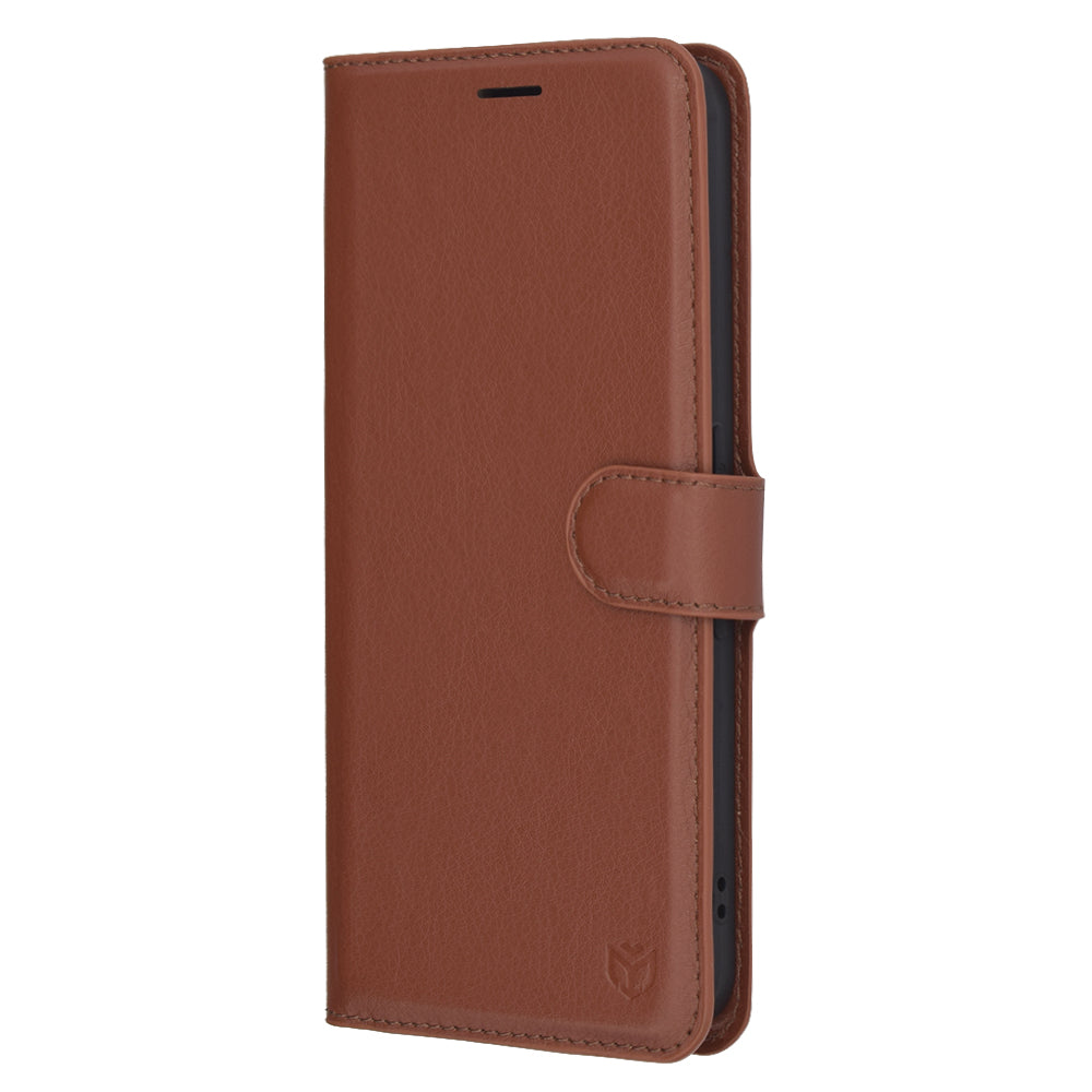 Hoes voor Nothing Phone (3a), Techsuit, Leather Folio, Bruin