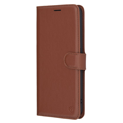 Hoes voor Nothing Phone (3a), Techsuit, Leather Folio, Bruin