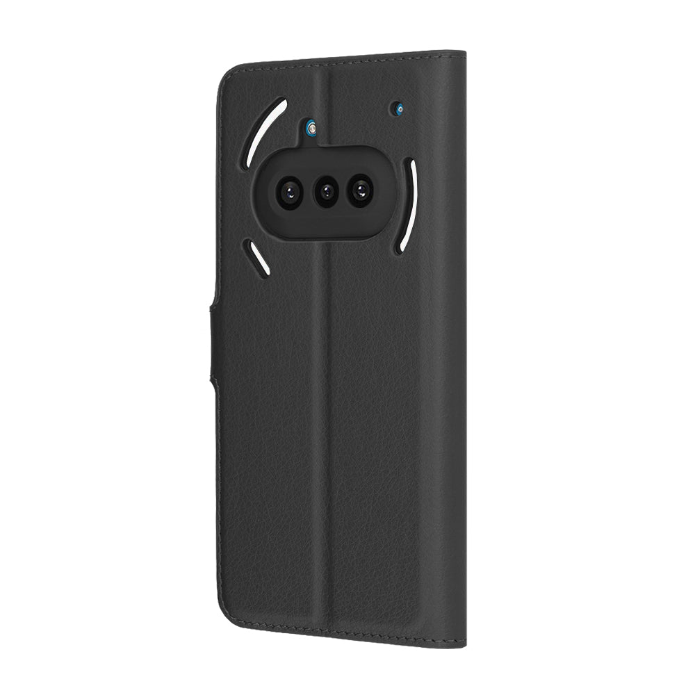 Hoes voor Nothing Phone (3a), Techsuit, Leather Folio, Zwart
