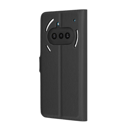 Hoes voor Nothing Phone (3a), Techsuit, Leather Folio, Zwart