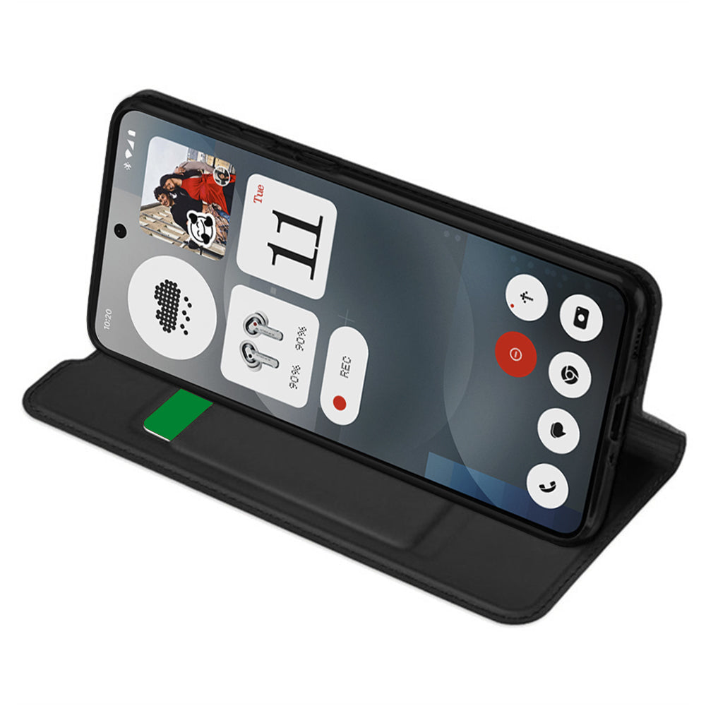 Hoes voor Nothing Phone (3a), Techsuit, Magskin Book, Zwart