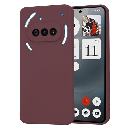 Hoes voor Nothing Phone (3a), Techsuit, SoftFlex, Bessenrood