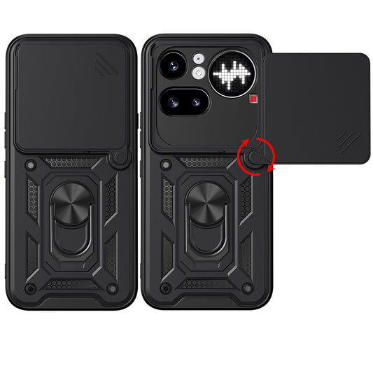 Hoes voor Nothing Phone (4a) Pro, Techsuit, CamShield, Blauw