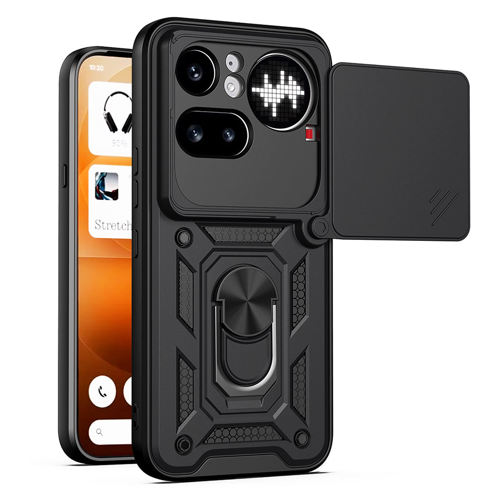 Hoes voor Nothing Phone (4a) Pro, Techsuit, CamShield, Zwart
