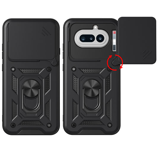 Hoes voor Nothing Phone (4a), Techsuit, CamShield, Zwart