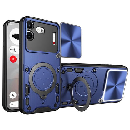 Hoes voor Nothing Phone (4b), Techsuit, CamGuard Pro, Blauw