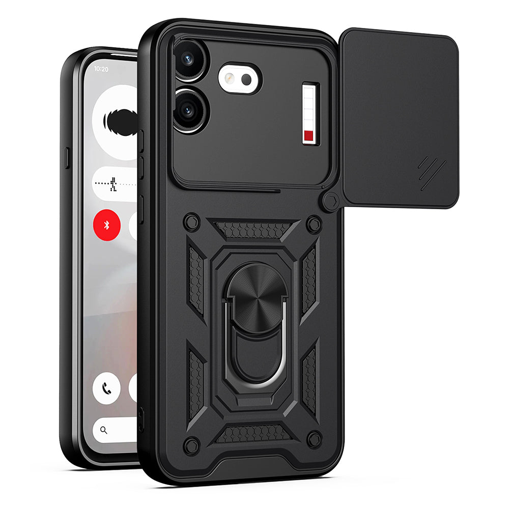 Hoes voor Nothing Phone (4b), Techsuit, CamShield, Zwart