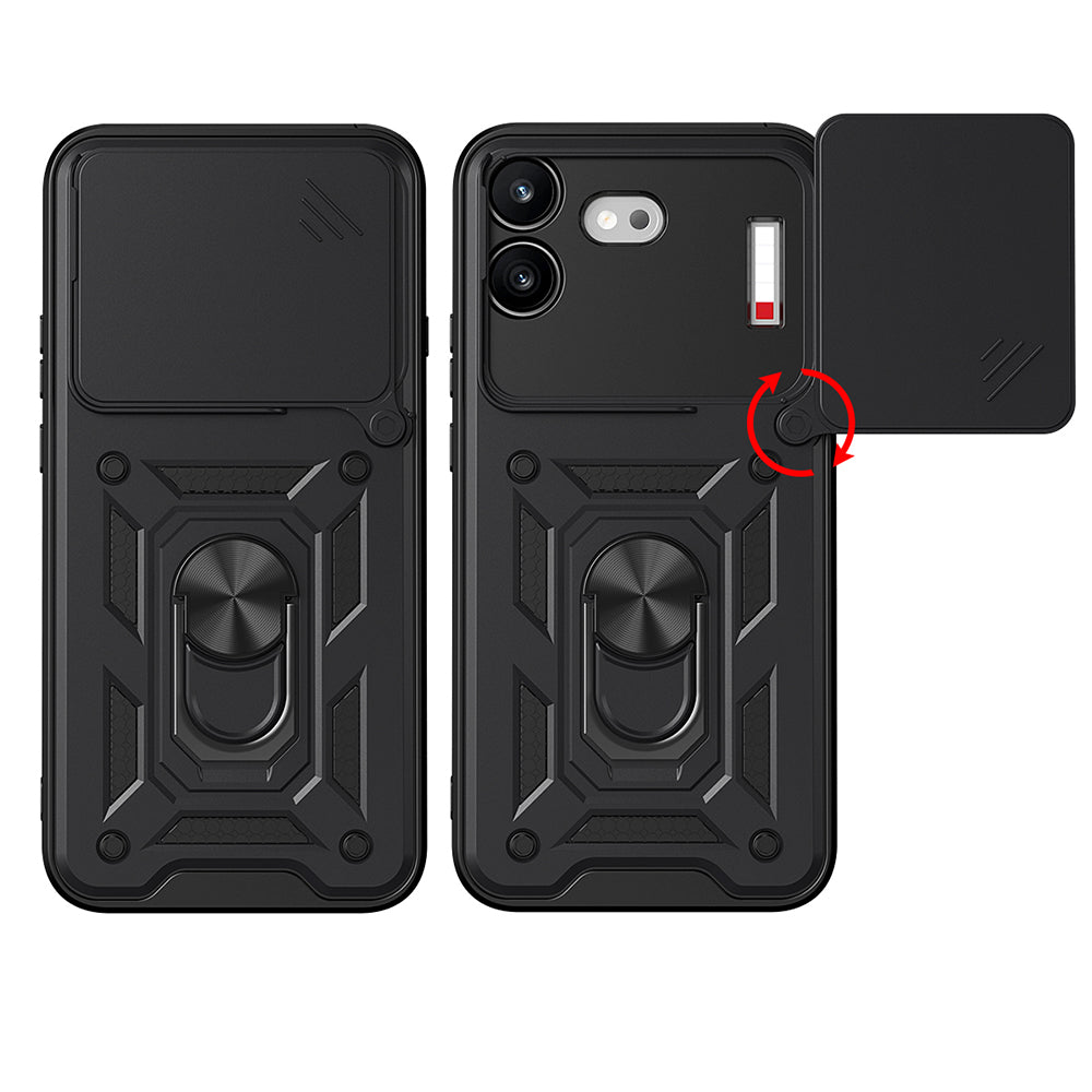 Hoes voor Nothing Phone (4b), Techsuit, CamShield, Zwart