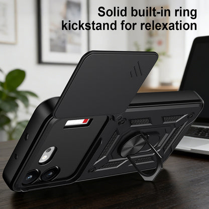 Hoes voor Nothing Phone (4b), Techsuit, CamShield, Zwart
