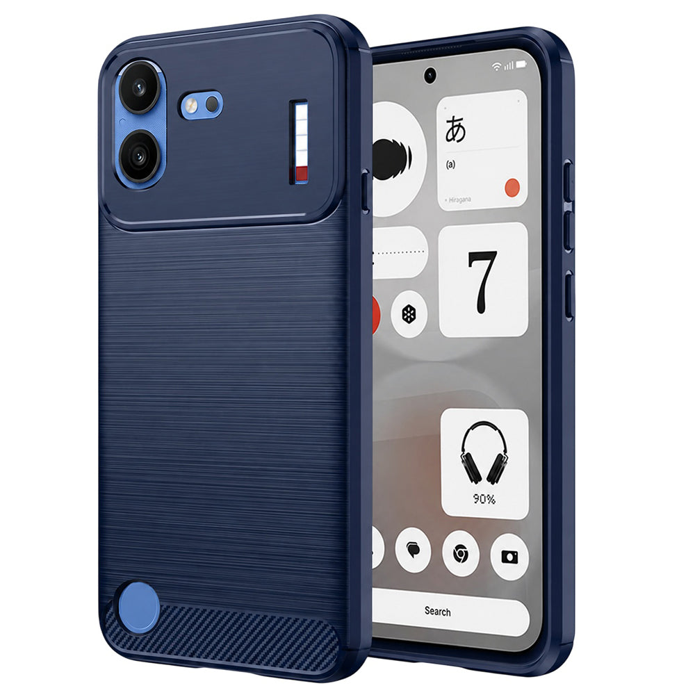 Hoes voor Nothing Phone (4b), Techsuit, Carbon, Blauw