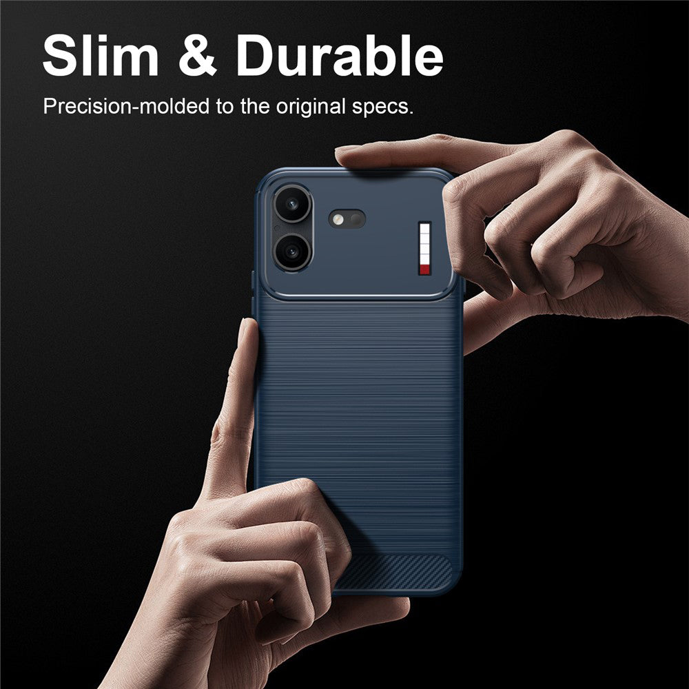 Hoes voor Nothing Phone (4b), Techsuit, Carbon, Blauw