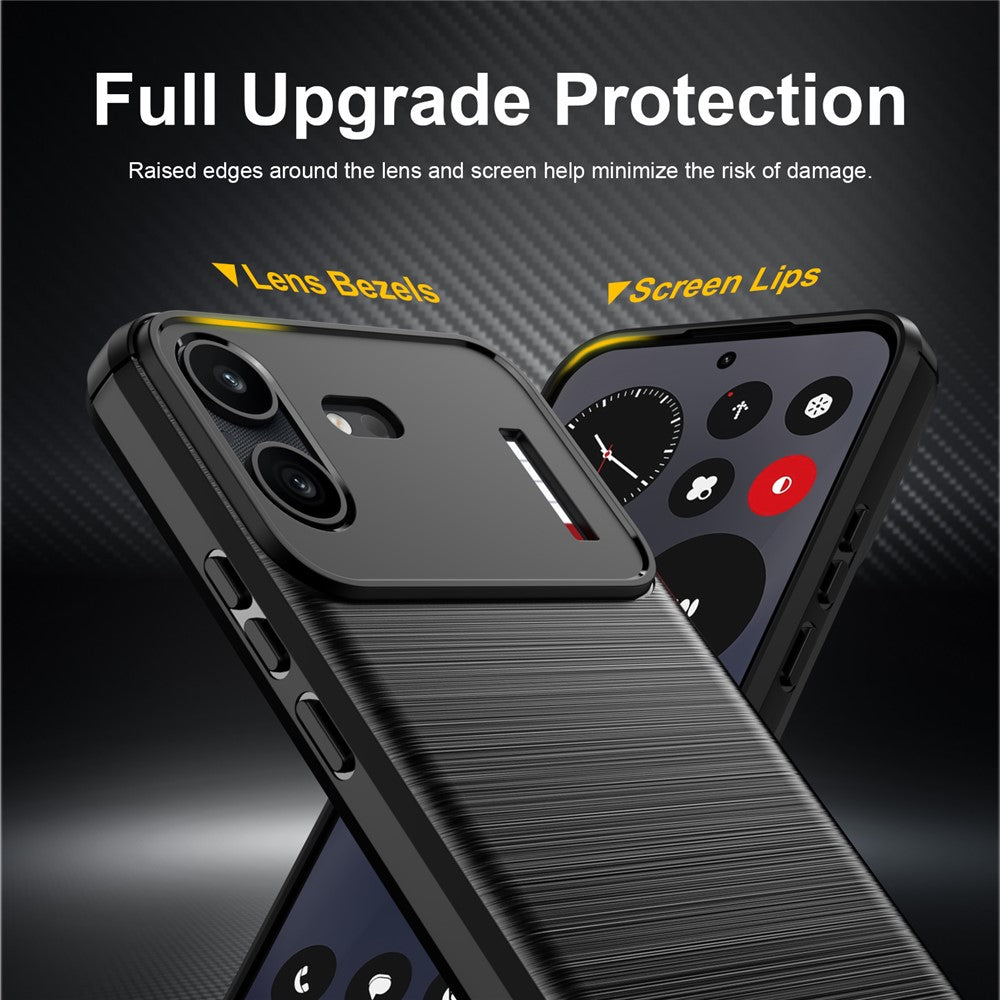 Hoes voor Nothing Phone (4b), Techsuit, Carbon, Zwart