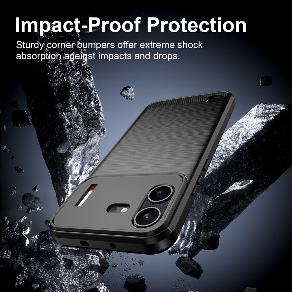 Hoes voor Nothing Phone (4b), Techsuit, Carbon, Zwart