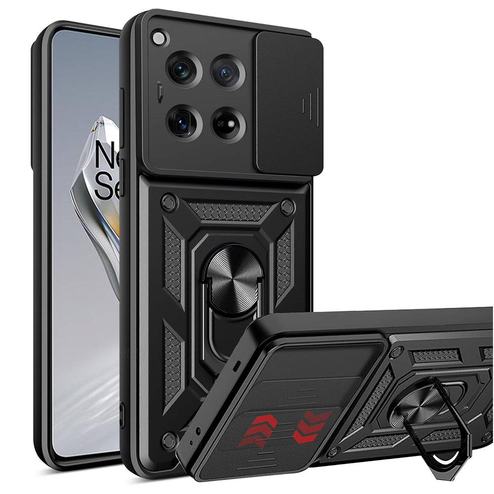 Hoes voor OnePlus 12, Techsuit, CamShield, Zwart