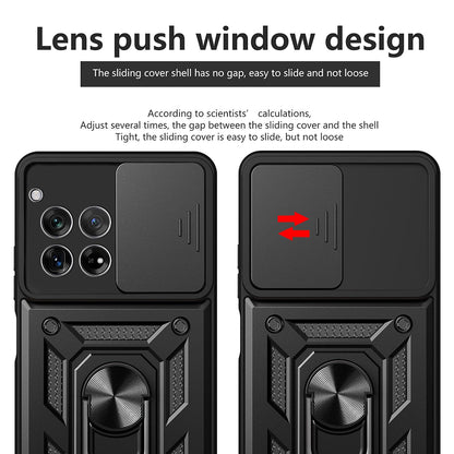 Hoes voor OnePlus 12, Techsuit, CamShield, Zwart
