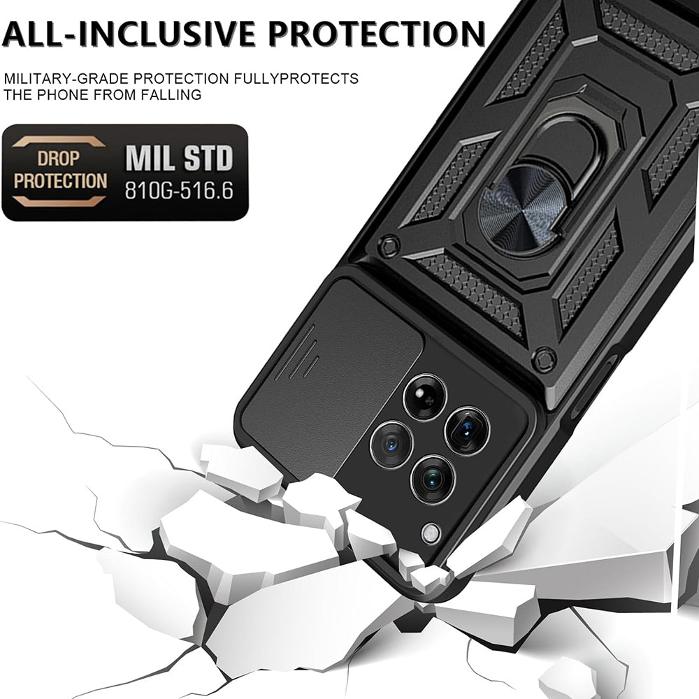 Hoes voor OnePlus 12, Techsuit, CamShield, Zwart
