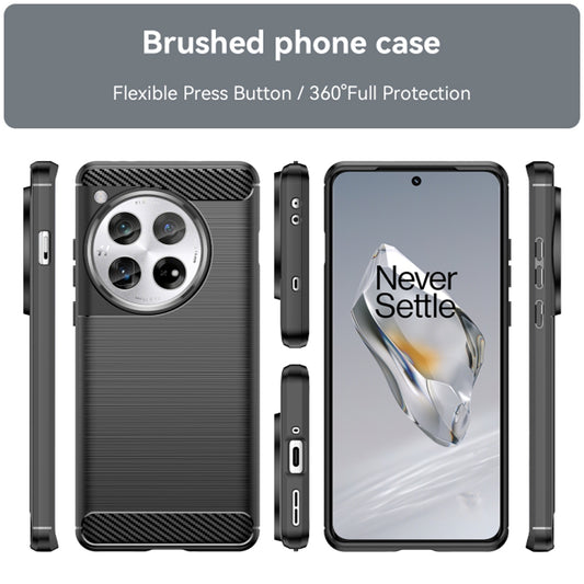 Hoes voor OnePlus 12, Techsuit, Carbon, Zwart